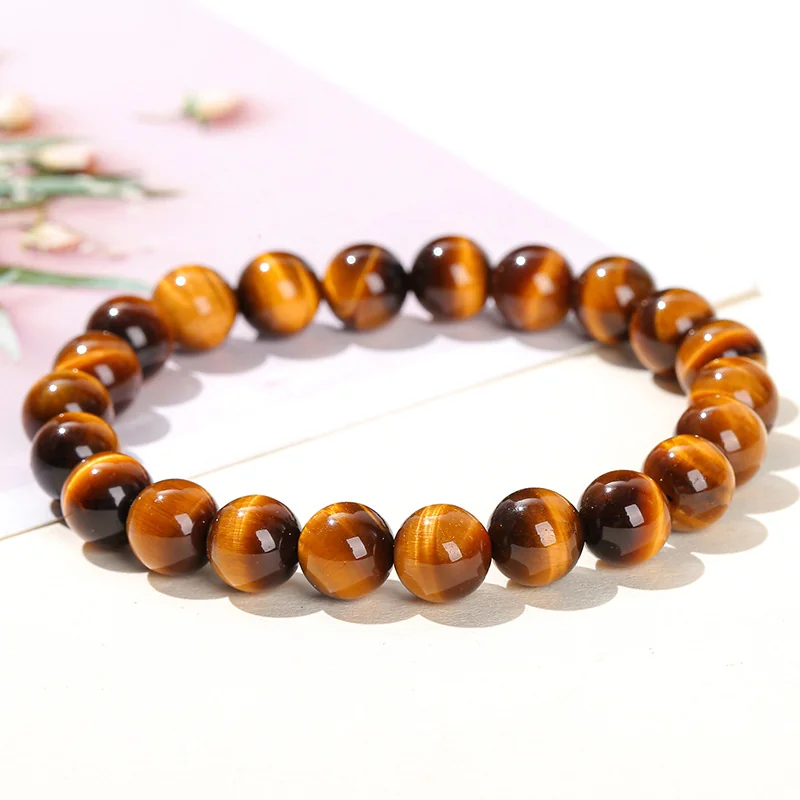 No_3328_5A Natural Yellow Tiger Eye Bracelet_6mm_(Sold Per Strand)