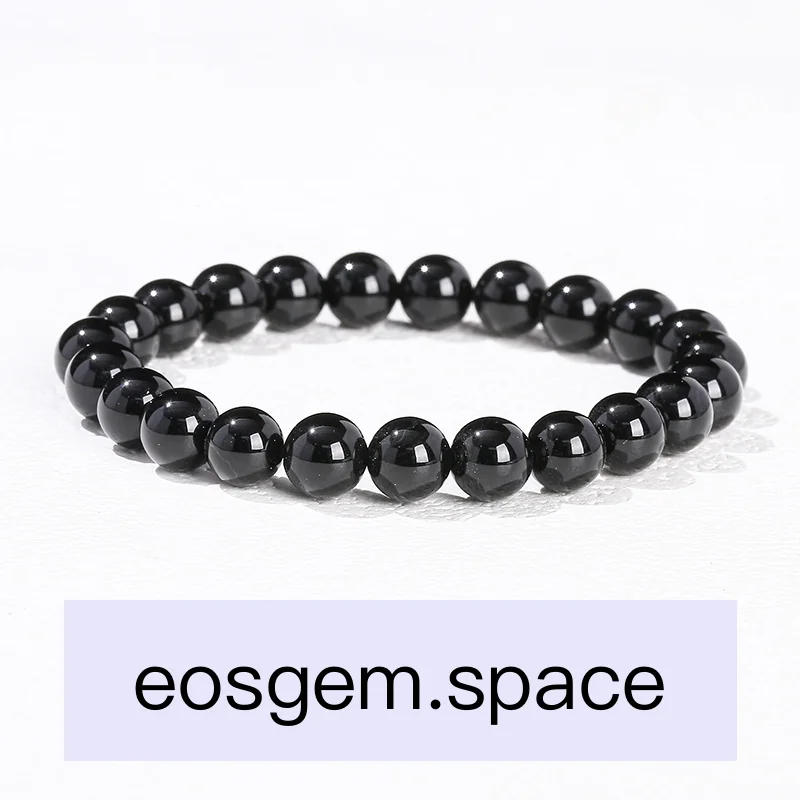 No_3367_7A Natural Black Onyx Bracelet_6mm_(Sold Per Strand)