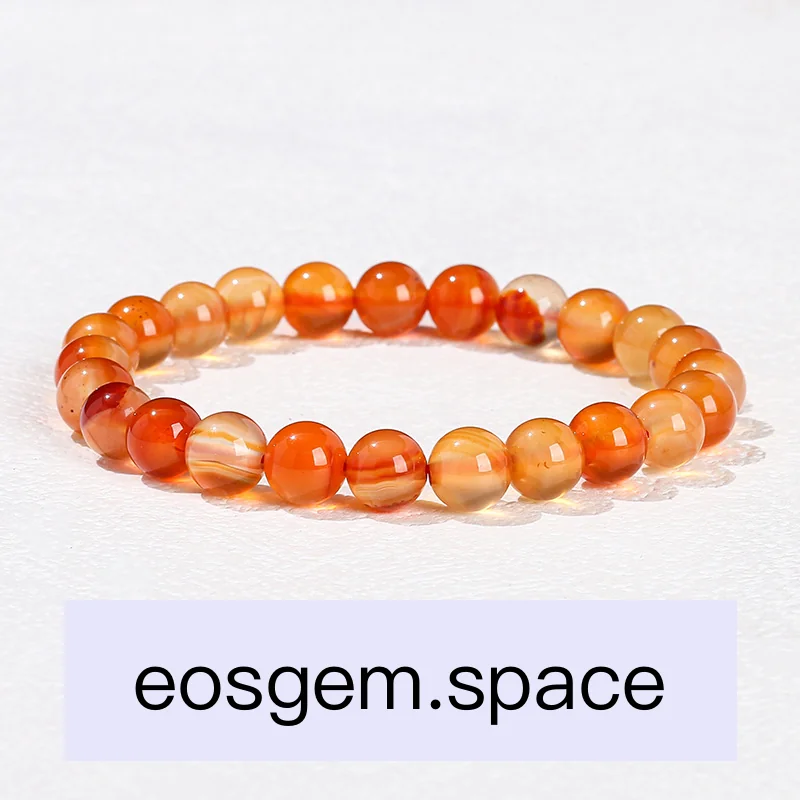 No_3378_Natural Red Agate Bracelet_6mm_(Sold Per Strand)