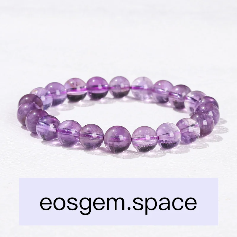 No_3441_5A Natural Amethyst Bracelet_6mm_(Sold Per Strand)