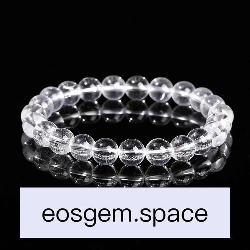 No_3446_7A Natural Clear Crystal Bracelet_12mm_(Sold Per Strand)