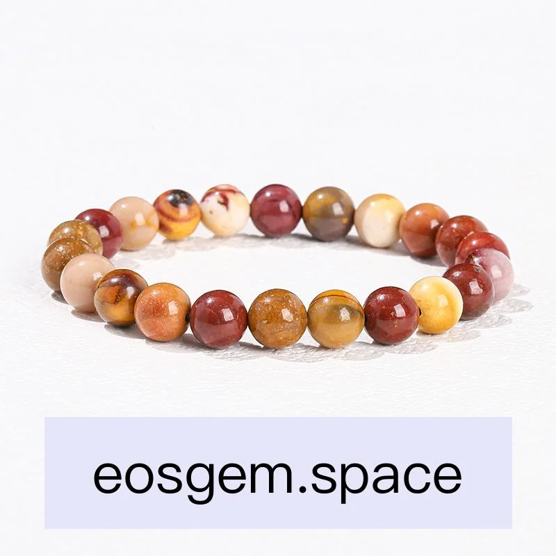 No_3588_Natural Mookaite Jasper Bracelet_8mm_(Sold Per Strand)